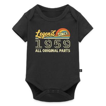 Legendary since 1959 Birthday 1959 Born 1959 - Baby Premium short-sleeve bodysuit - black - Front