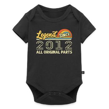 Legendary since 2012 Birthday 2012 Vintage 2012 - Baby Premium short-sleeve bodysuit - black - Front