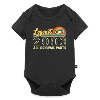 Legendary since 2003 Birthday 2003 Vintage 2003 - Baby Premium short-sleeve bodysuit - black - Front