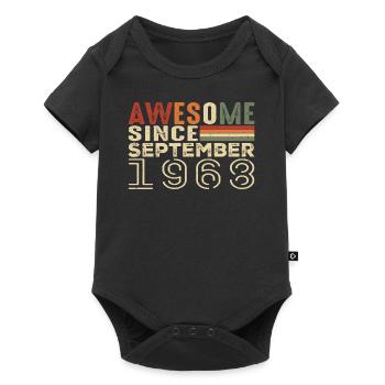 Septembre 1968, cadeau d’anniversaire Septembre 1968 - Body à manches courtes Premium Bébé - noir - Devant