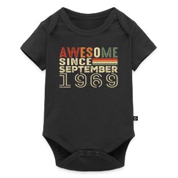 September 1969, birthday present September 1969 - Baby Premium short-sleeve bodysuit - black - Front