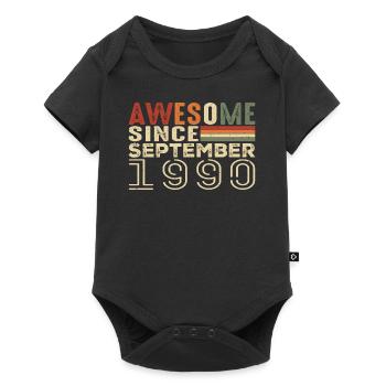 Septembre 1990, cadeau d’anniversaire Septembre 1990 - Body à manches courtes Premium Bébé - noir - Devant