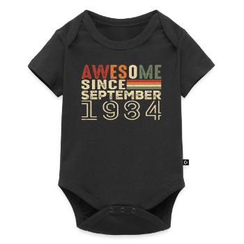 September 1984, birthday present September 1984 - Baby Premium short-sleeve bodysuit - black - Front