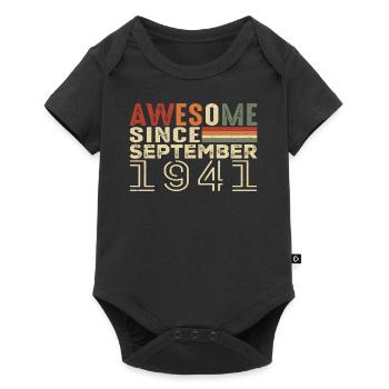 Septembre 1941, cadeau d’anniversaire Septembre 1941 - Body à manches courtes Premium Bébé - noir - Devant