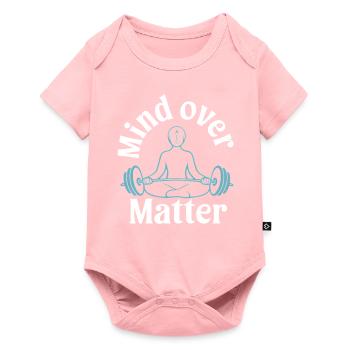 Conception de fitness et de méditation - Body à manches courtes Premium Bébé - rose - Devant