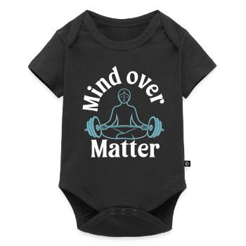 Conception de fitness et de méditation - Body à manches courtes Premium Bébé - noir - Devant