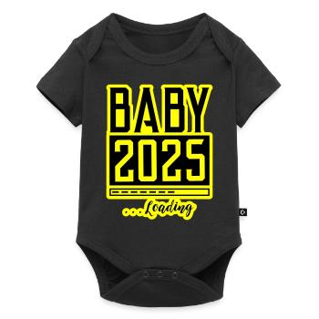 Baby 2025 Loading Babyshower - Baby Premium short-sleeve bodysuit - black - Front