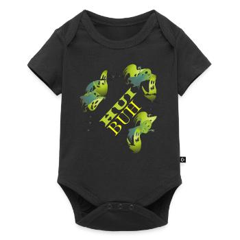 ALERTE DE LA BUH/FANTÔME - Body à manches courtes Premium Bébé - noir - Devant