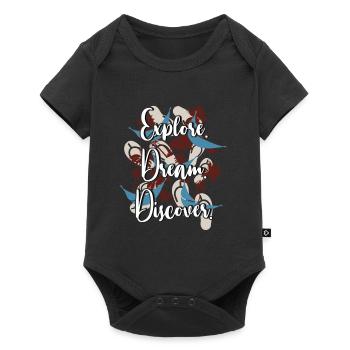 to travel - Baby Premium short-sleeve bodysuit - black - Front