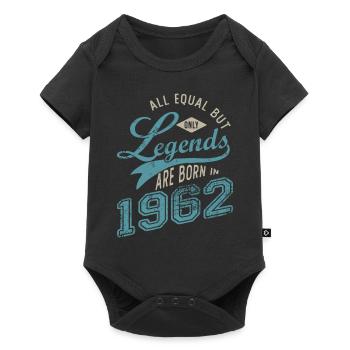 LEGEND ARE BORN IN 1962 Geburtstagsgeschenk 60 Jahre - Baby Premium Kurzarmbody - Schwarz - Vorne