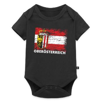 Oberösterreich - Österreich Upper Austria / Linz - Baby Premium short-sleeve bodysuit - black - Front