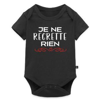 Je ne regrette rien - Body à manches courtes Premium Bébé - noir - Devant