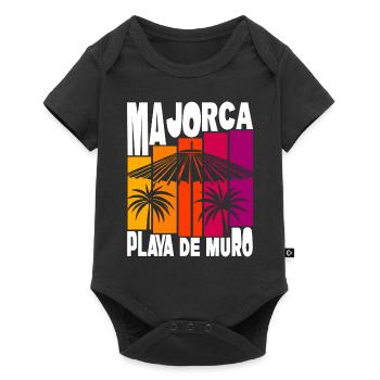 Mallorca Playa De Muro - Baby Premium Kurzarmbody - Schwarz - Vorne