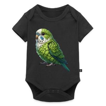 Perroquet Oiseau Perroquet Perroquet - Body à manches courtes Premium Bébé - noir - Devant