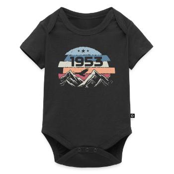 Original 1953 Vintage 1953 Birthday 1953 - Baby Premium short-sleeve bodysuit - black - Front