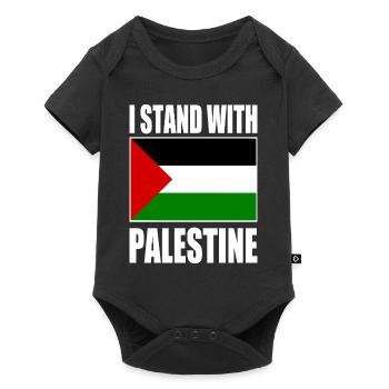 I stand with palestine - Body à manches courtes Premium Bébé - noir - Devant