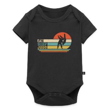 Eat Sleep judo - Baby Premium short-sleeve bodysuit - black - Front