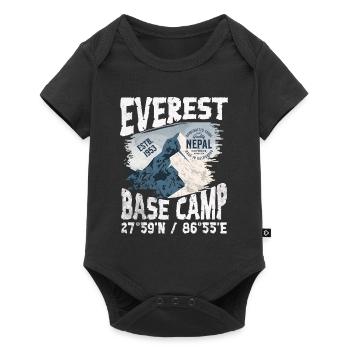 Everest Base Camp Nepal - Body à manches courtes Premium Bébé - noir - Devant