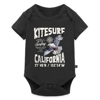 Kitesurf San Francisco coul - Body à manches courtes Premium Bébé - noir - Devant