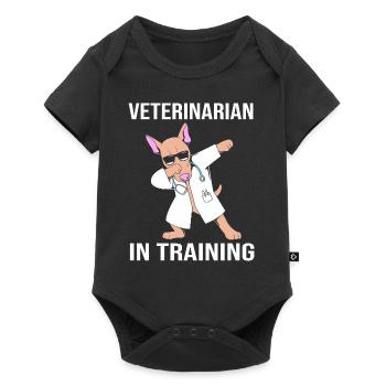 Vétérinaire Médecine vétérinaire Vétérinaire Vétérinaire - Body à manches courtes Premium Bébé - noir - Devant
