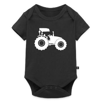 Tracteur tracteur - Body à manches courtes Premium Bébé - noir - Devant