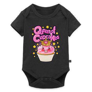 Queen of Cupcakes - Baby Premium short-sleeve bodysuit - black - Front