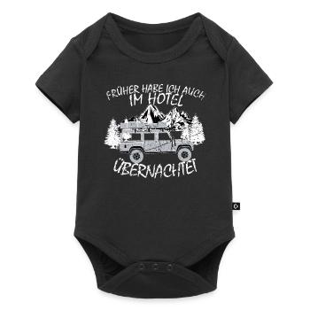 Defender 110 T-Shirt - Baby Premium Kurzarmbody - Schwarz - Vorne