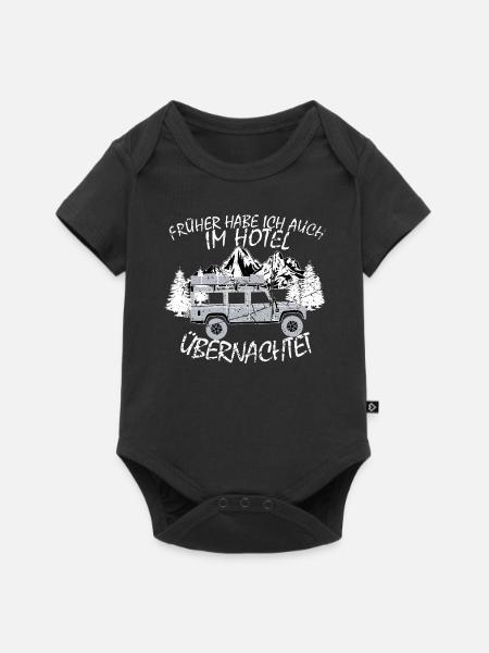 Defender 110 T-Shirt - Baby Premium Kurzarmbody - Schwarz