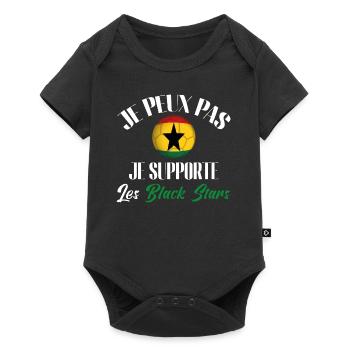 je peux pas je supporte les black stars. GHANA - Body à manches courtes Premium Bébé - noir - Devant