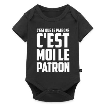 C'est Que Le Patron ? C'est Moi Le Patron - cadeau - Body à manches courtes Premium Bébé - noir - Devant