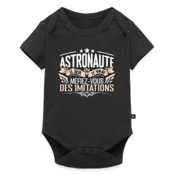 Astronaute le seul Astronaute le vrai Astronaute - Body à manches courtes Premium Bébé - noir - Devant
