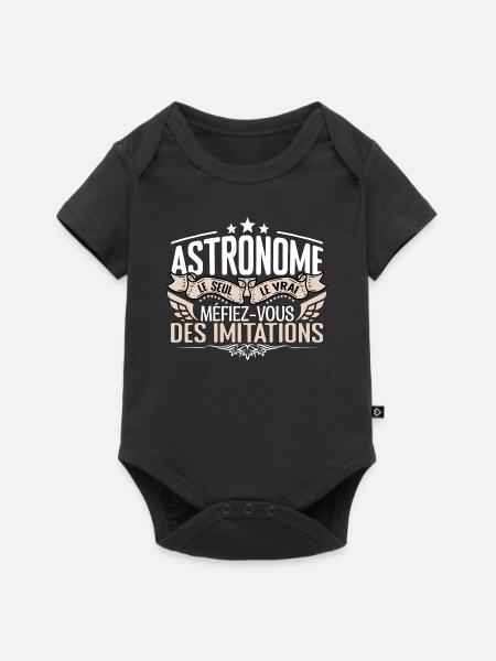 Astronome le seul Astronome le vrai Astronome - Body à manches courtes Premium Bébé - noir