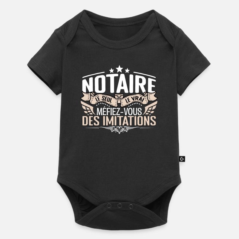 Notaire le seul Notaire le vrai Notaire - Body à manches courtes Premium Bébé - noir