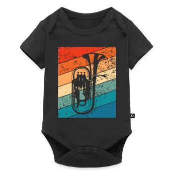 Euphonium Corn Orchestra Musiciens Instrument à vent - Body à manches courtes Premium Bébé - noir - Devant