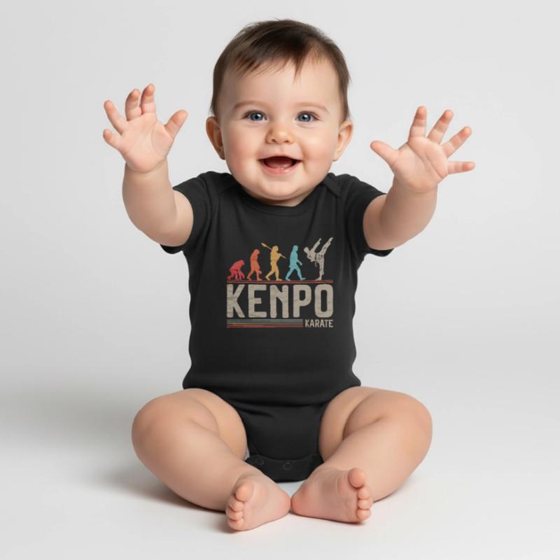 Kenpo Karate Evolution Kampfkünste Evolution Baby Premium Kurzarmbody