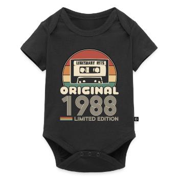 1988 - Baby Premium short-sleeve bodysuit - black - Front