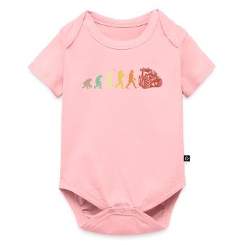 Evolution du tracteur - Body à manches courtes Premium Bébé - rose - Devant