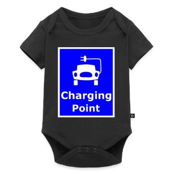 The battery charging point - Baby Premium short-sleeve bodysuit - black - Front