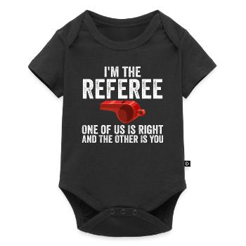 Funny Referee For Men Women Sports Ref Gag Referee - Body à manches courtes Premium Bébé - noir - Devant