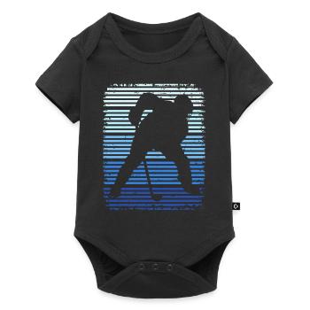 Hockey Retro Hockey Hockey Players - Baby Premium short-sleeve bodysuit - black - Front