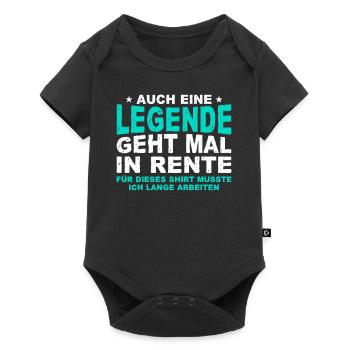 Even a legend retires gift retirement - Baby Premium short-sleeve bodysuit - black - Front
