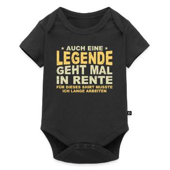 Even a legend retires gift retirement - Baby Premium short-sleeve bodysuit - black - Front