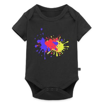 Colorful Color Spots Birthday Gift Trend - Baby Premium short-sleeve bodysuit - black - Front