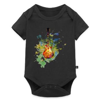 Guitar Electric Guitar Amplifier Les Paul Gift - Baby Premium short-sleeve bodysuit - black - Front