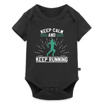 marathon - Baby Premium short-sleeve bodysuit - black - Front