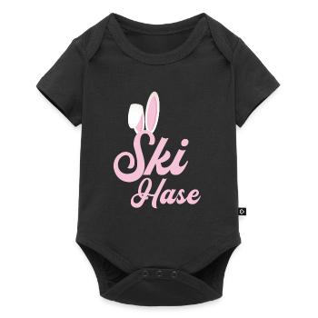 Skihase - Baby Premium Kurzarmbody - Schwarz - Vorne