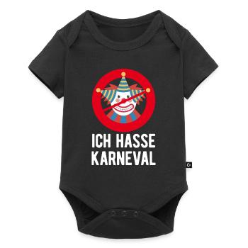karneval hassen anti karneval gegen fastnacht - Baby Premium Kurzarmbody - Schwarz - Vorne