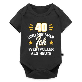 prix pour le 40e anniversaire - Body à manches courtes Premium Bébé - noir - Devant