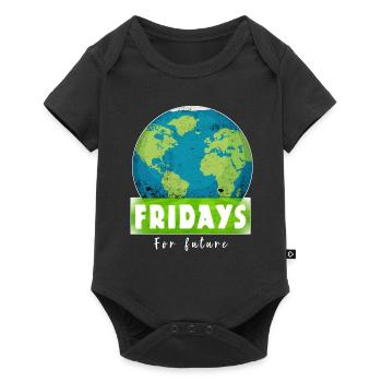 Vendredis pour le futur Stop au changement climatique Save Gift - Body à manches courtes Premium Bébé - noir - Devant