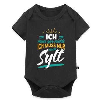 Énonciations drôles énonciations drôles Sylt - Body à manches courtes Premium Bébé - noir - Devant